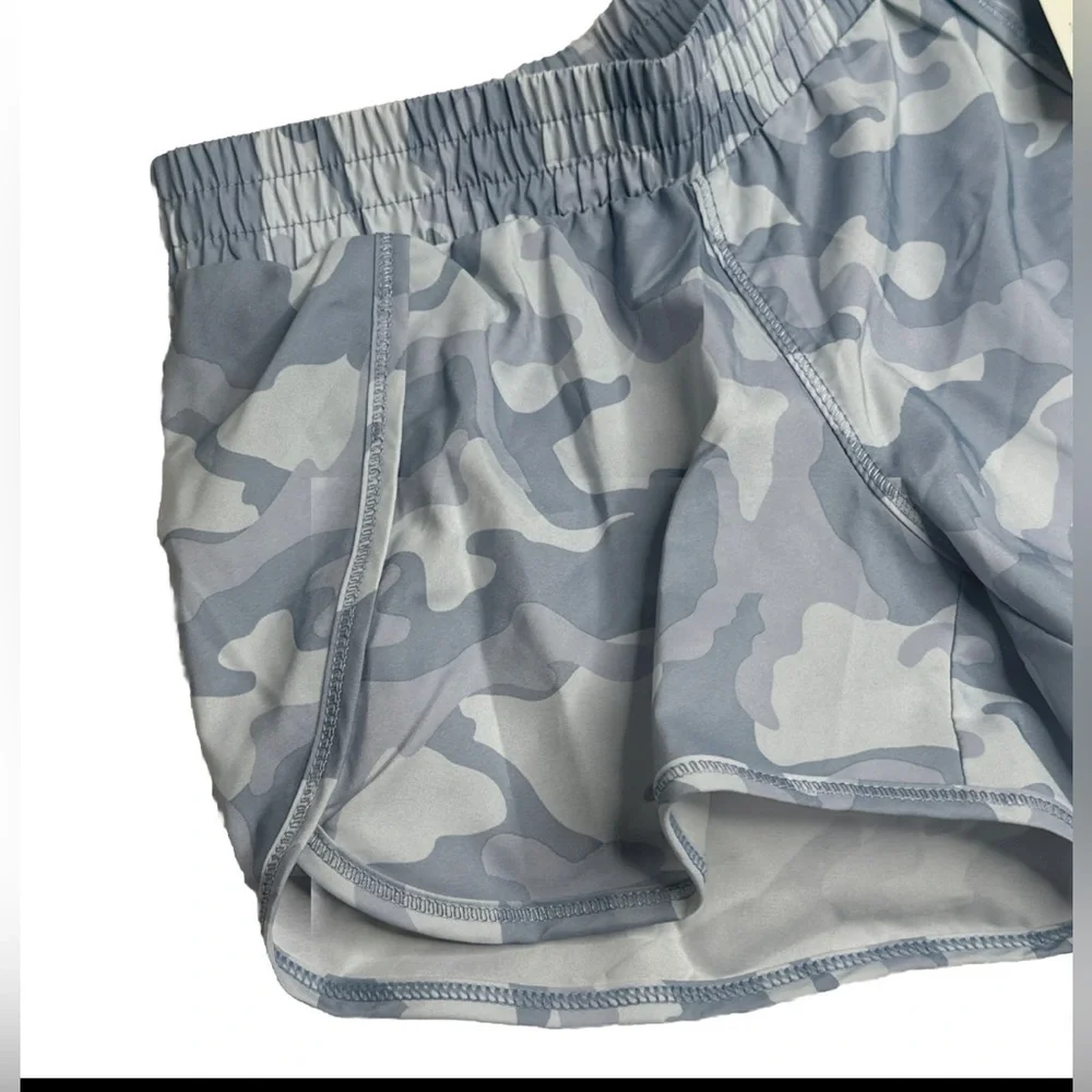 All In Motion Girl's Size Small 6/7 T.Blue Multicolor Running Athletic Shorts